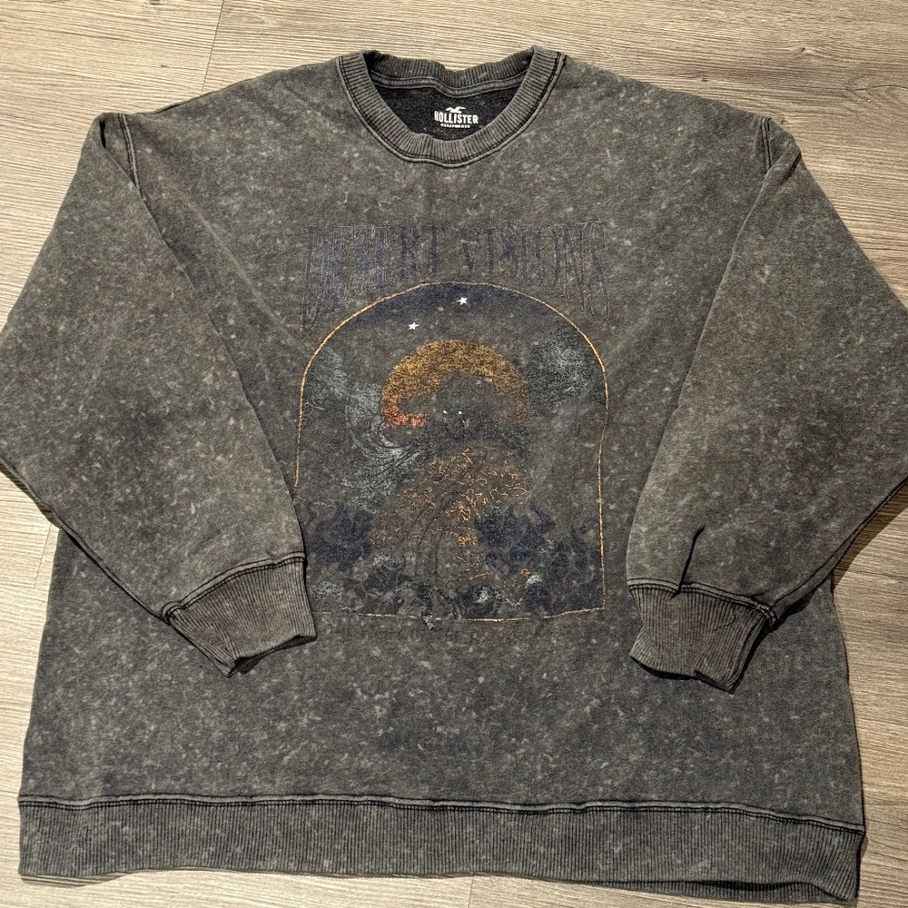 Hollister Desert Visions graphic crewneck Sweatshirt (XL)